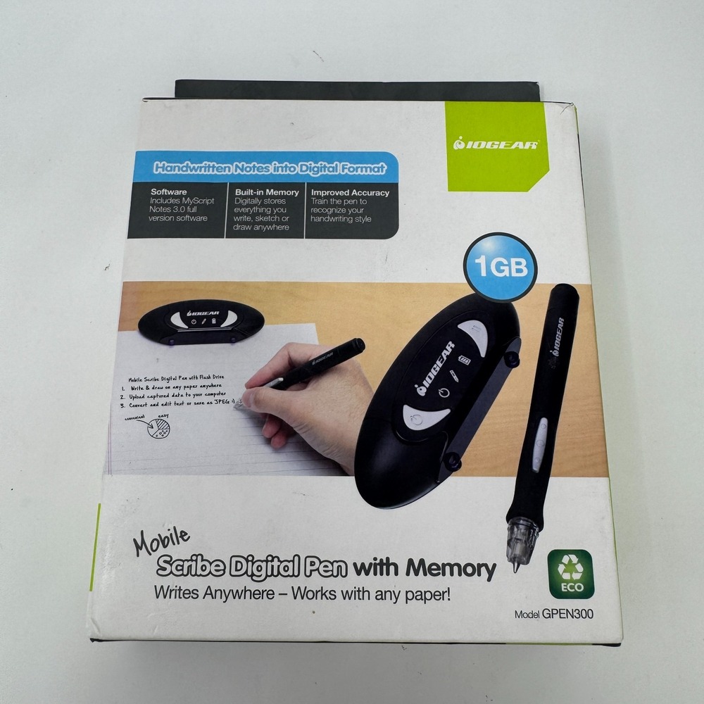 IOGEAR Digital Scribe GPEN300 USB Pen Tablet Digitizer Convert Handwritten Note